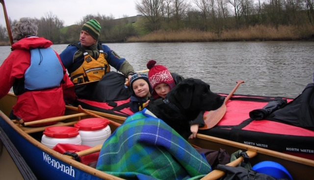 trektocht met hond en kinderen